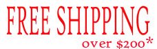 Free shipping on orders over $200- some restrictions apply.